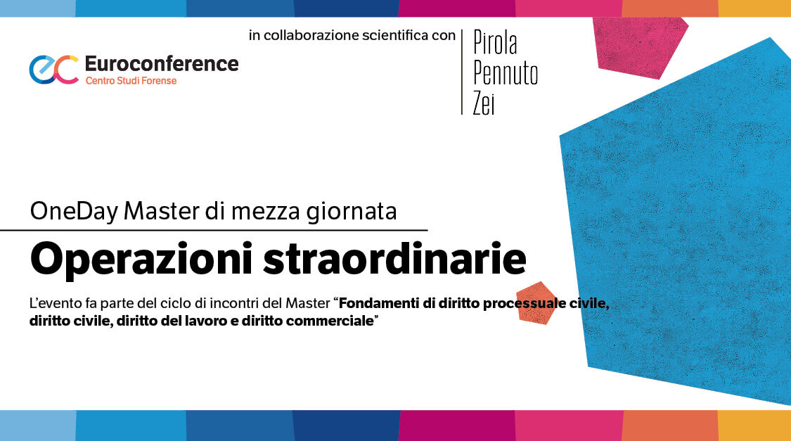 Immagine Operazioni straordinarie | Euroconference